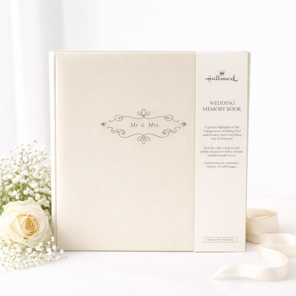Brand New Hallmark Mr & Mrs Wedding Memory Book Photo Album Keepsake